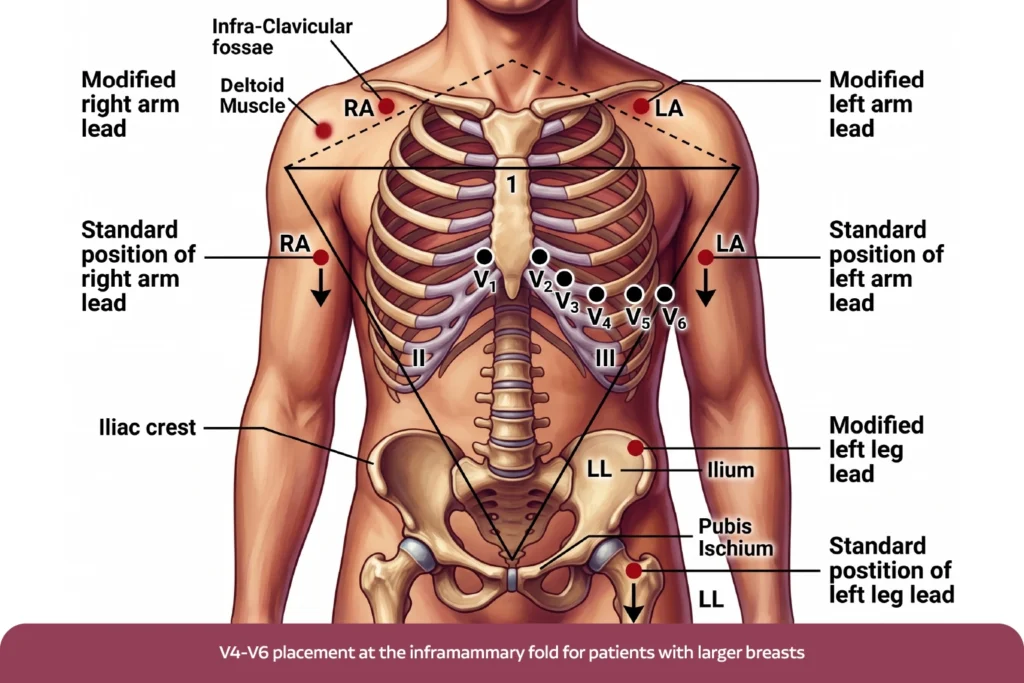ecg lead placement guide