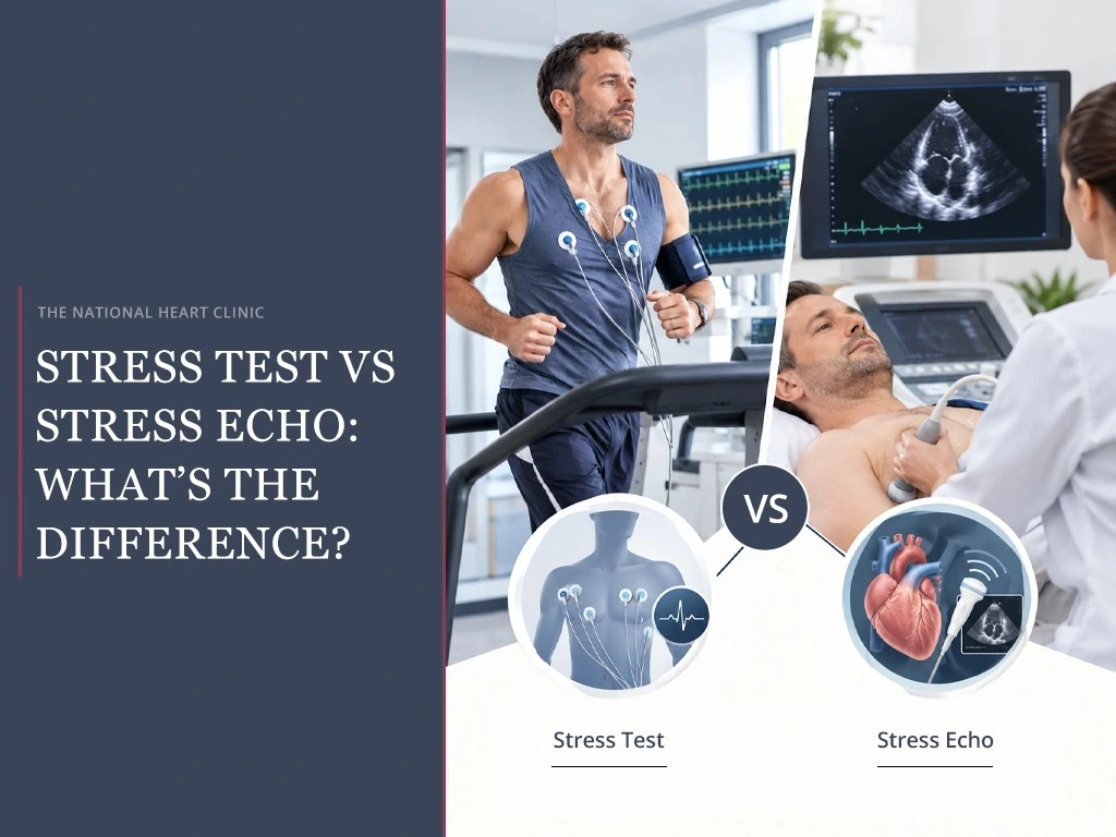 Treadmill stress test vs stress echo
